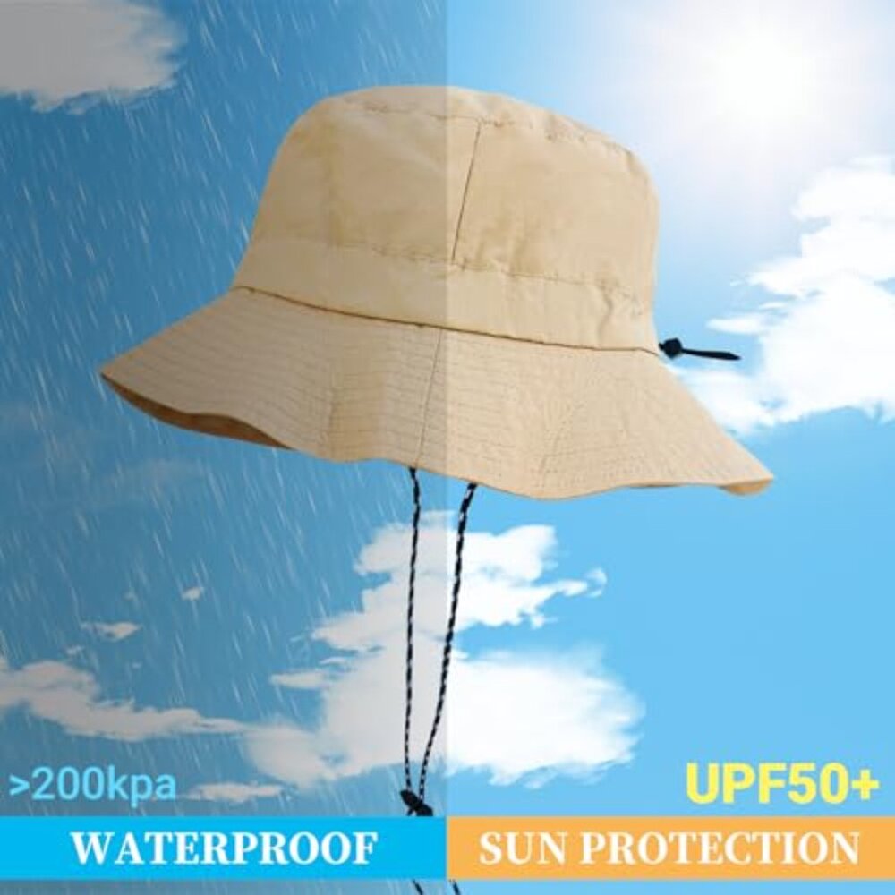 Packable Quick Dry Sun Bucket Hat Waterproof Ligh… - image 3
